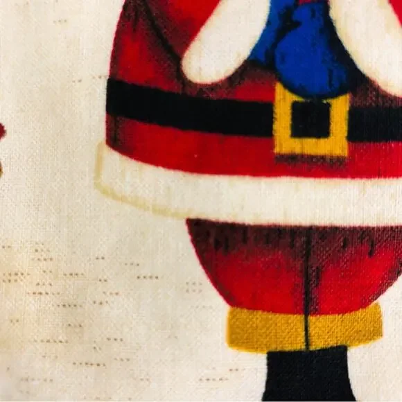 NWT Holiday Time Hot Pad Kitchen Set Christmas Design Santa Red Poinsettias - Picture 7 of 16